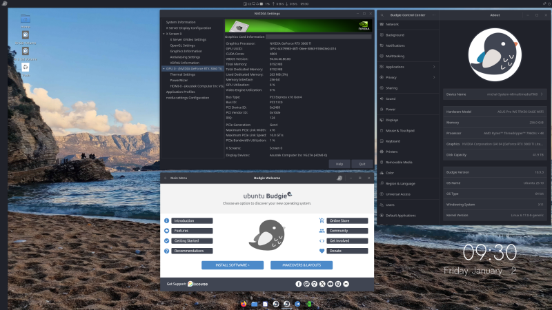 Soubor:Ubuntu Budgie-Threadripper RTX-2-2026-01-02.png